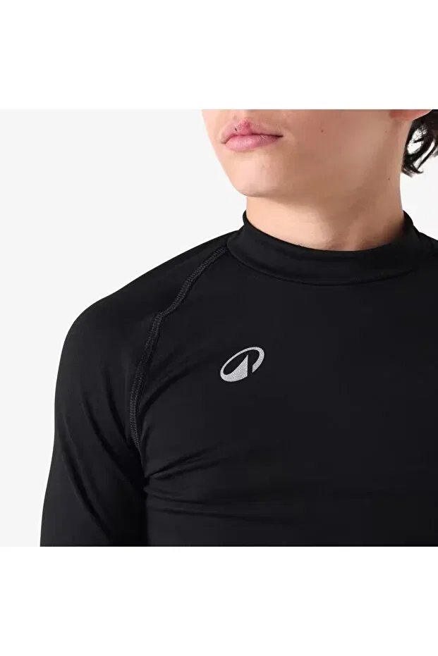 Детское термобелье с длинным рукавом для девочек Decathlon, Black — фото 2