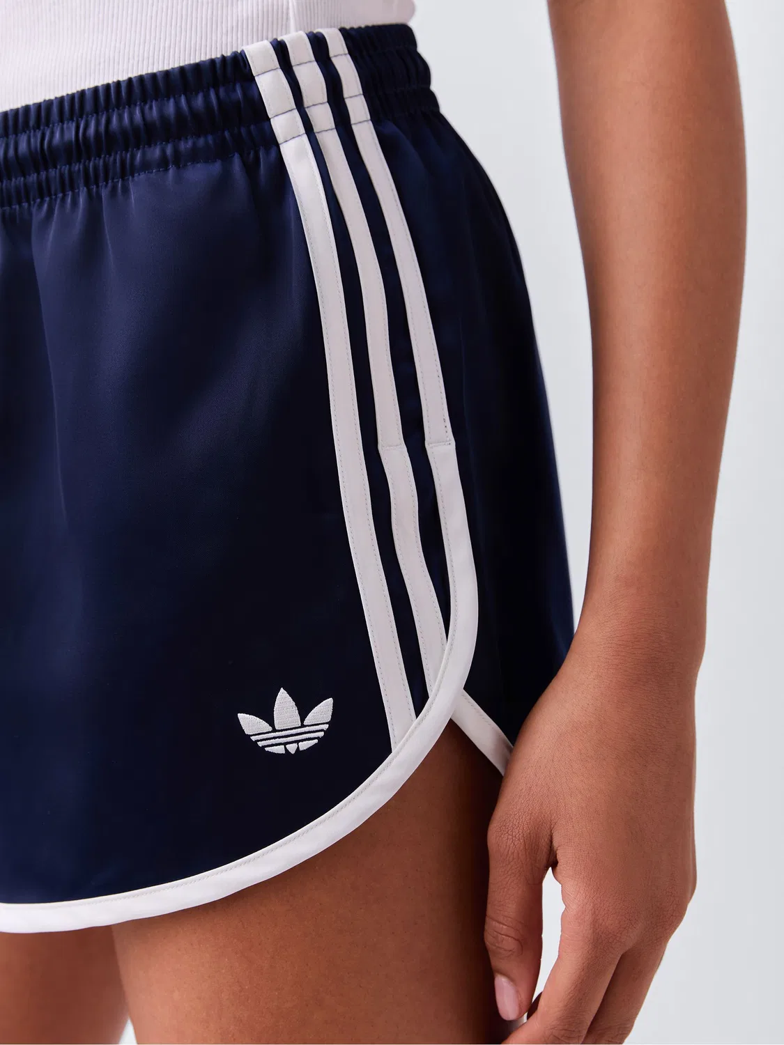 Шорты спринтерские с полосками adidas originals, Navy Blue — фото 4