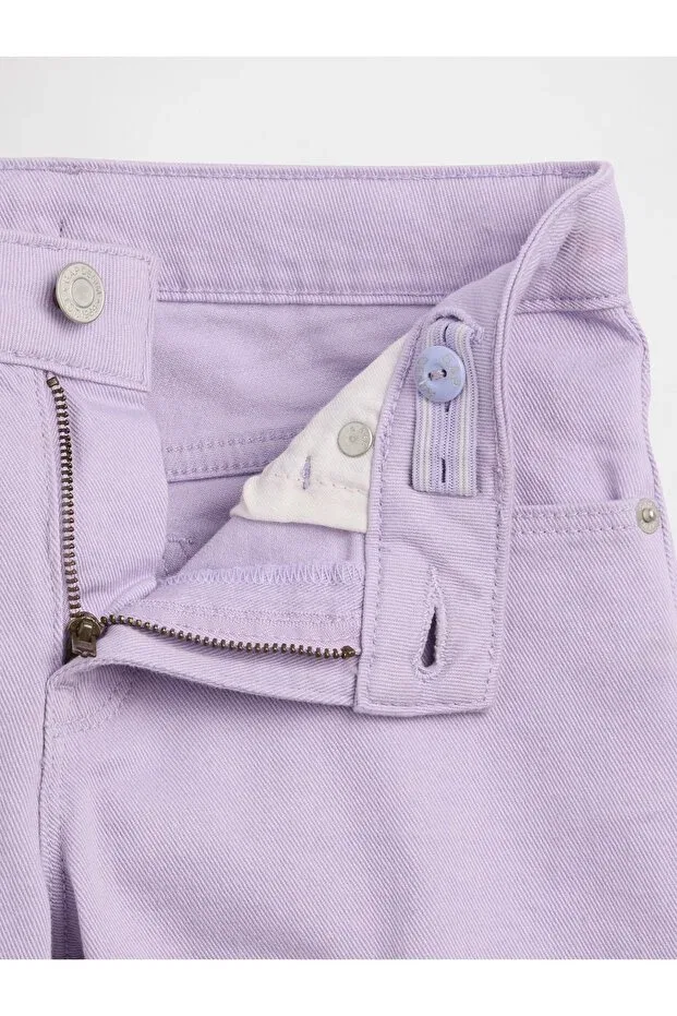 Детские шорты для девочек джинсовые Lilac Denim Midi Shorts Gap, Lila-000 — фото 2