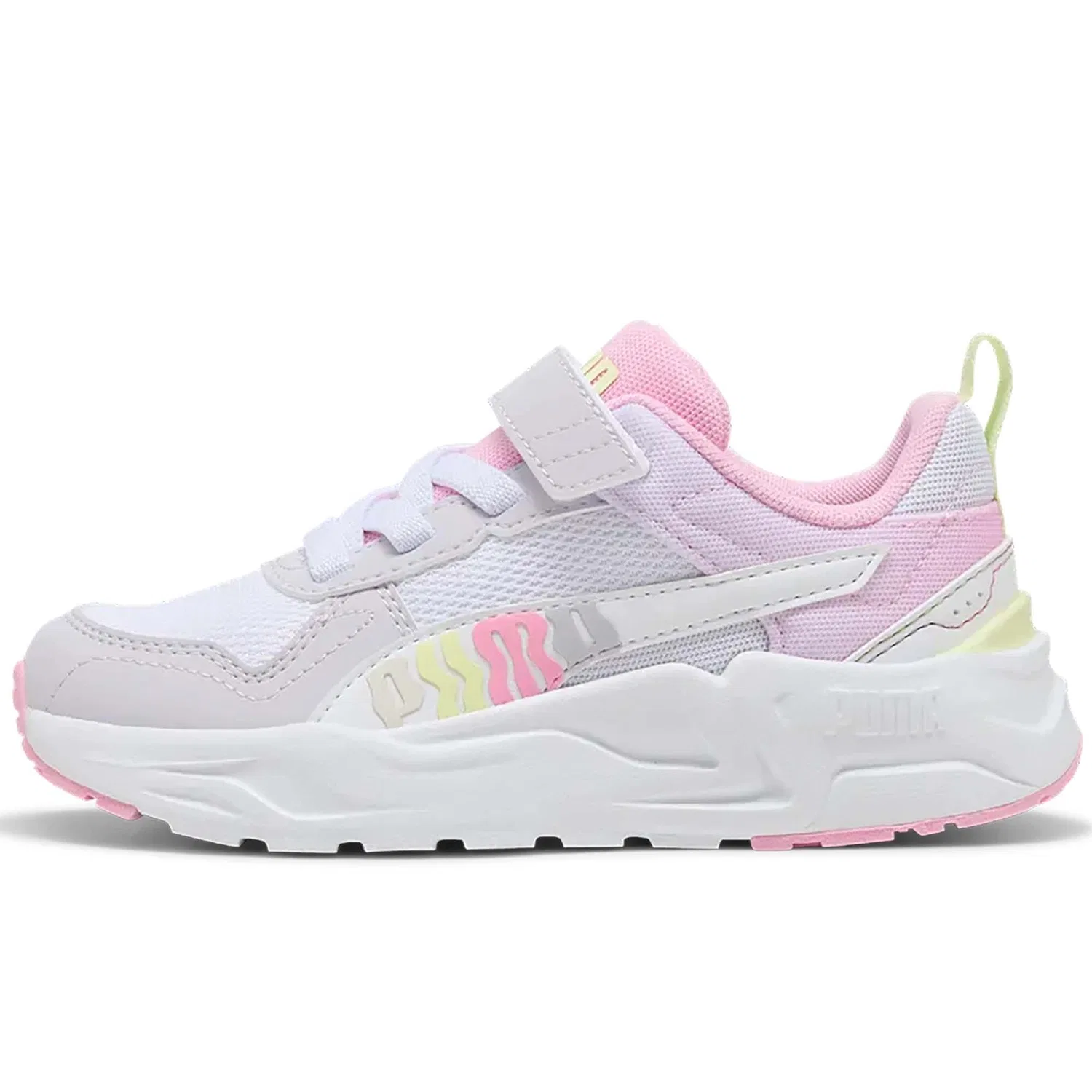 Детские спортивные кроссовки Puma Trinity 2 Lt Come On Ac+ Ps, Lavender Pop-PUMA White-Apple Spritz