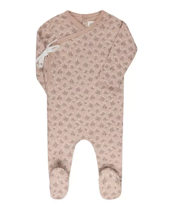 Детский комплект из футера с цветочным принтом Blooms Collection Ely'S & Co., розовый — фото 4