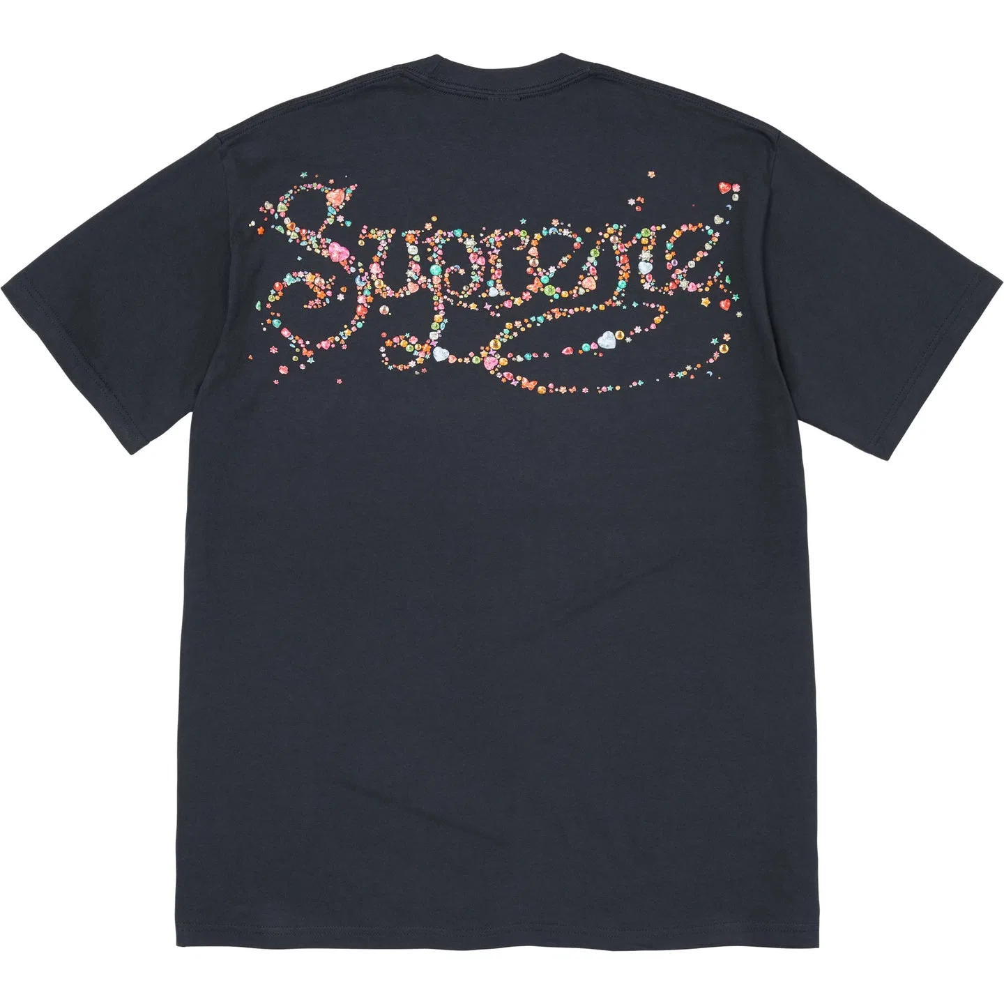 Футболка с круглым вырезом прямого кроя Supreme, Navy/Marine Blue