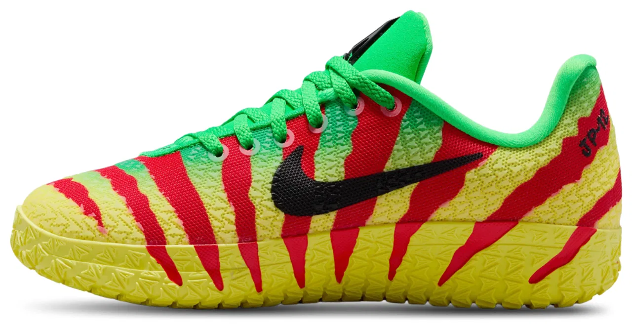 Кроссовки для мальчиков Ja 3 JP Nike, цвет Green Spark/Black/University Red — фото 2