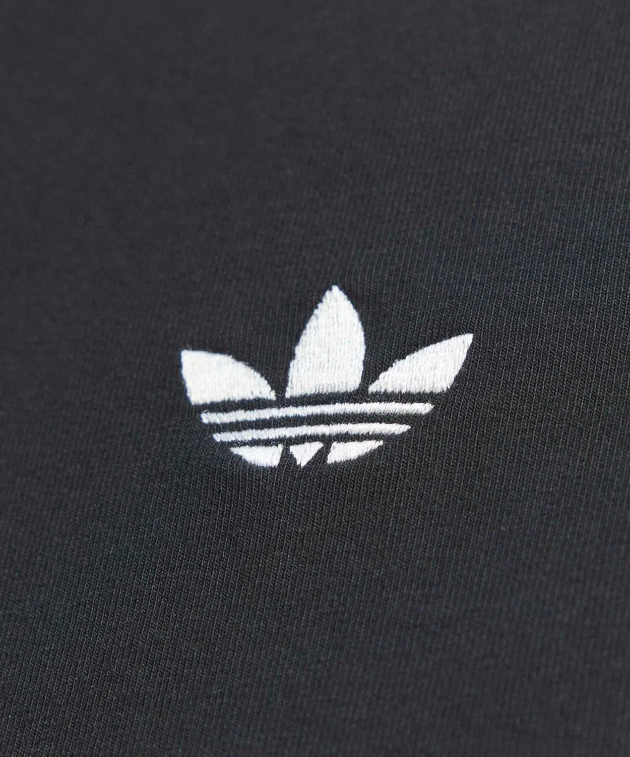 Женская футболка с длинным рукавомиз джерси с кружевными деталями Adidas Originals, Черный — фото 3