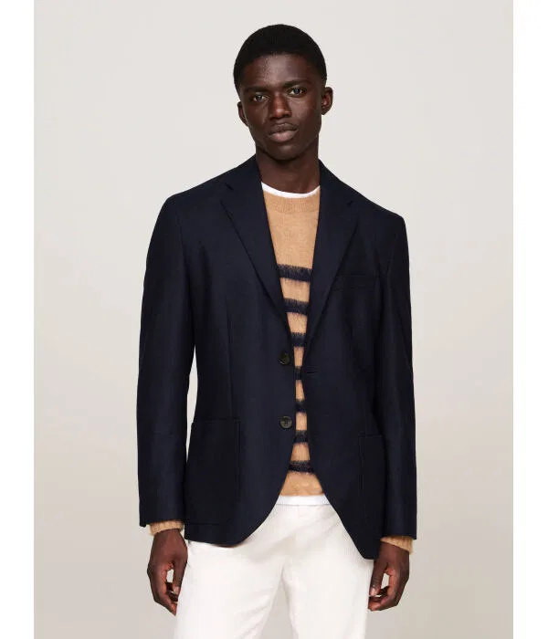 Мужской пиджак из шерсти Slim Fit Tommy Hilfiger, Blu Marino