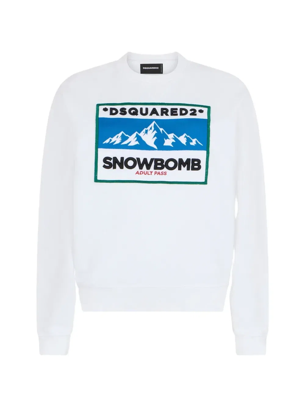 Толстовка Just Right Fit с графичным принтом DSQUARED2, белый