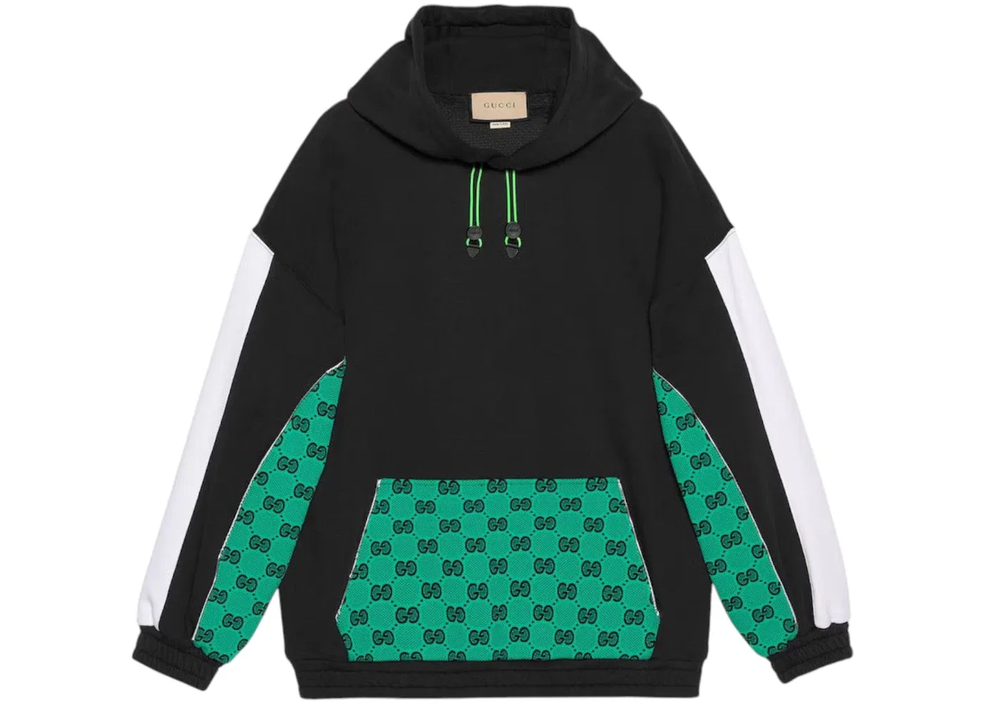 Мужской худи с монограммой Gucci Hoodie, Black/Green