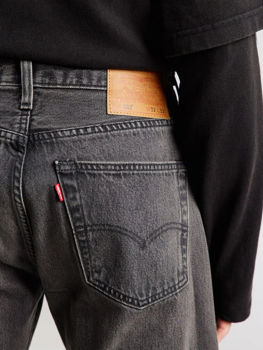 Джинсы LEVI'S Regular '501 Levi's' черного цвета — фото 2