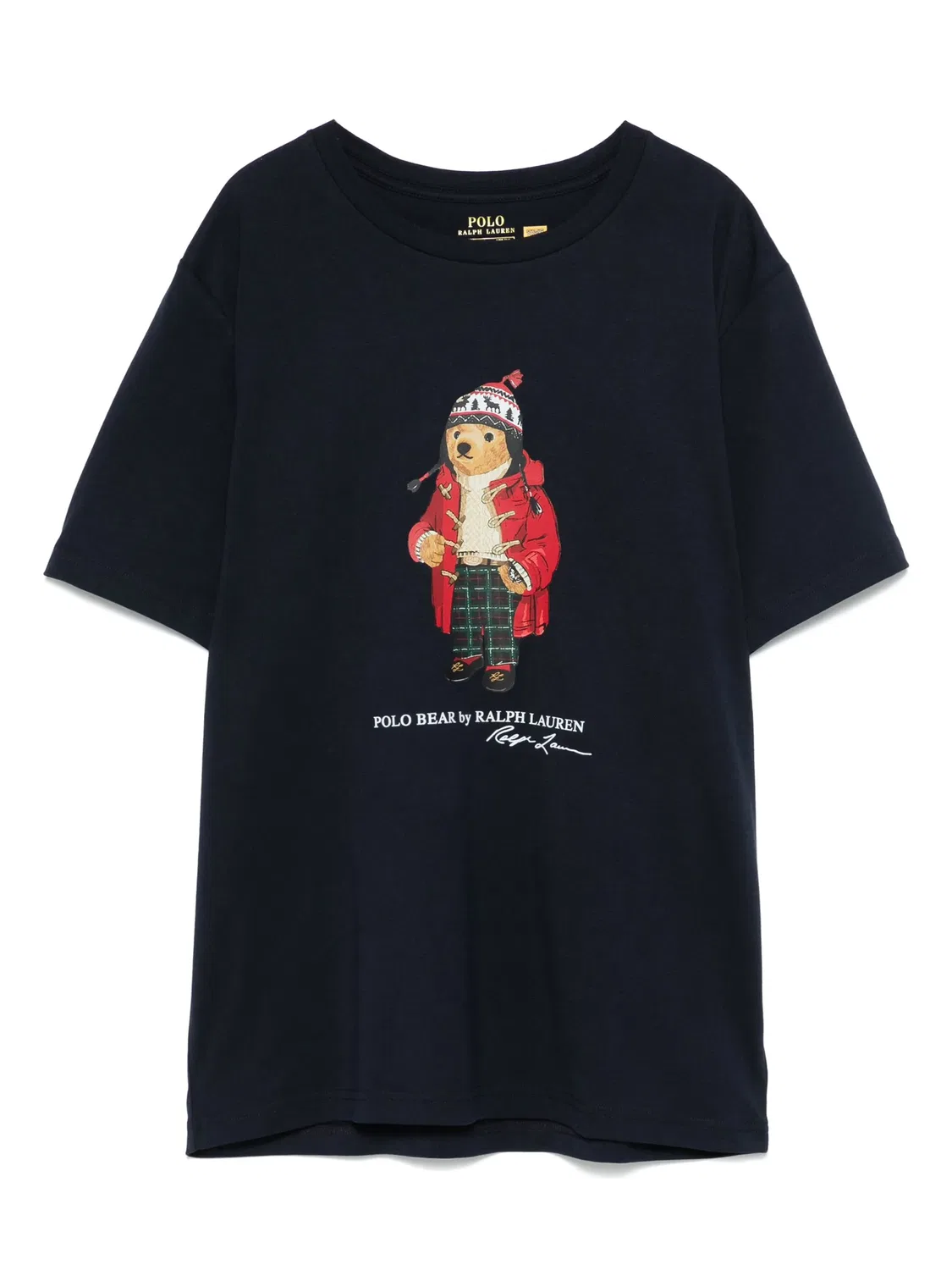 Футболка с Поло Медведем Polo Ralph Lauren, темно-синий