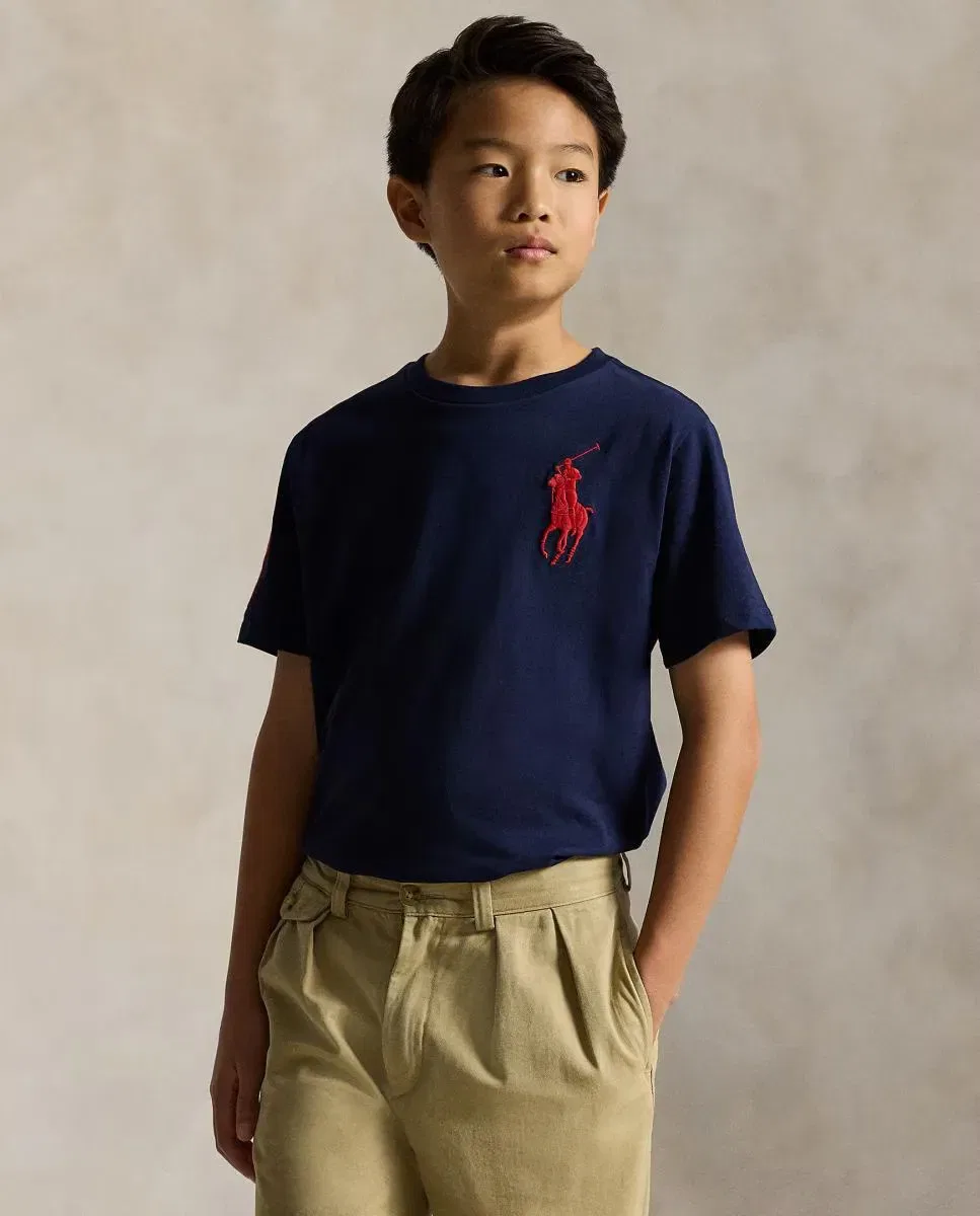 Детская футболка для мальчиков хлопковая Polo Ralph Lauren, Azul Marino — фото 2