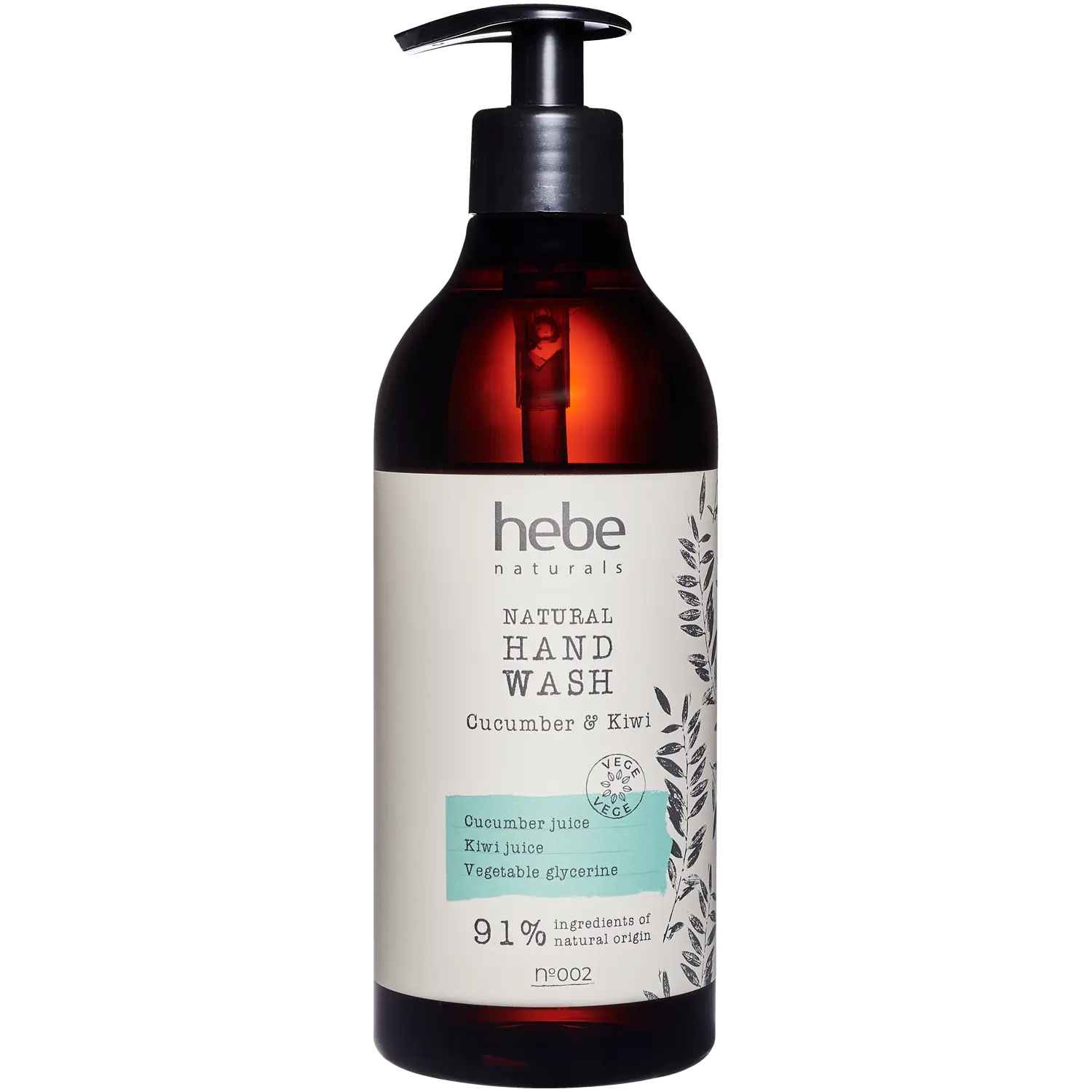 

Hebe Naturals Ogórek&Kiwi мыло для рук, 500 мл