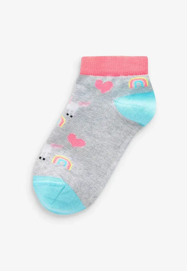 Носки с единорогом Unicorn character 5 pack Next, pink, grey, purple, фиолетовый/розовый/серый — фото 3