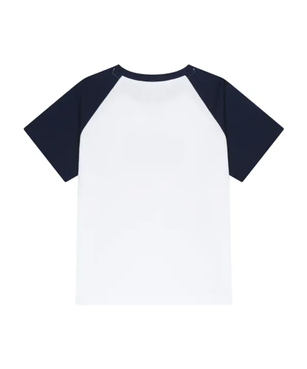 Футболка с логотипом raglan oversized, Marithé Kids, темно-синий — фото 3