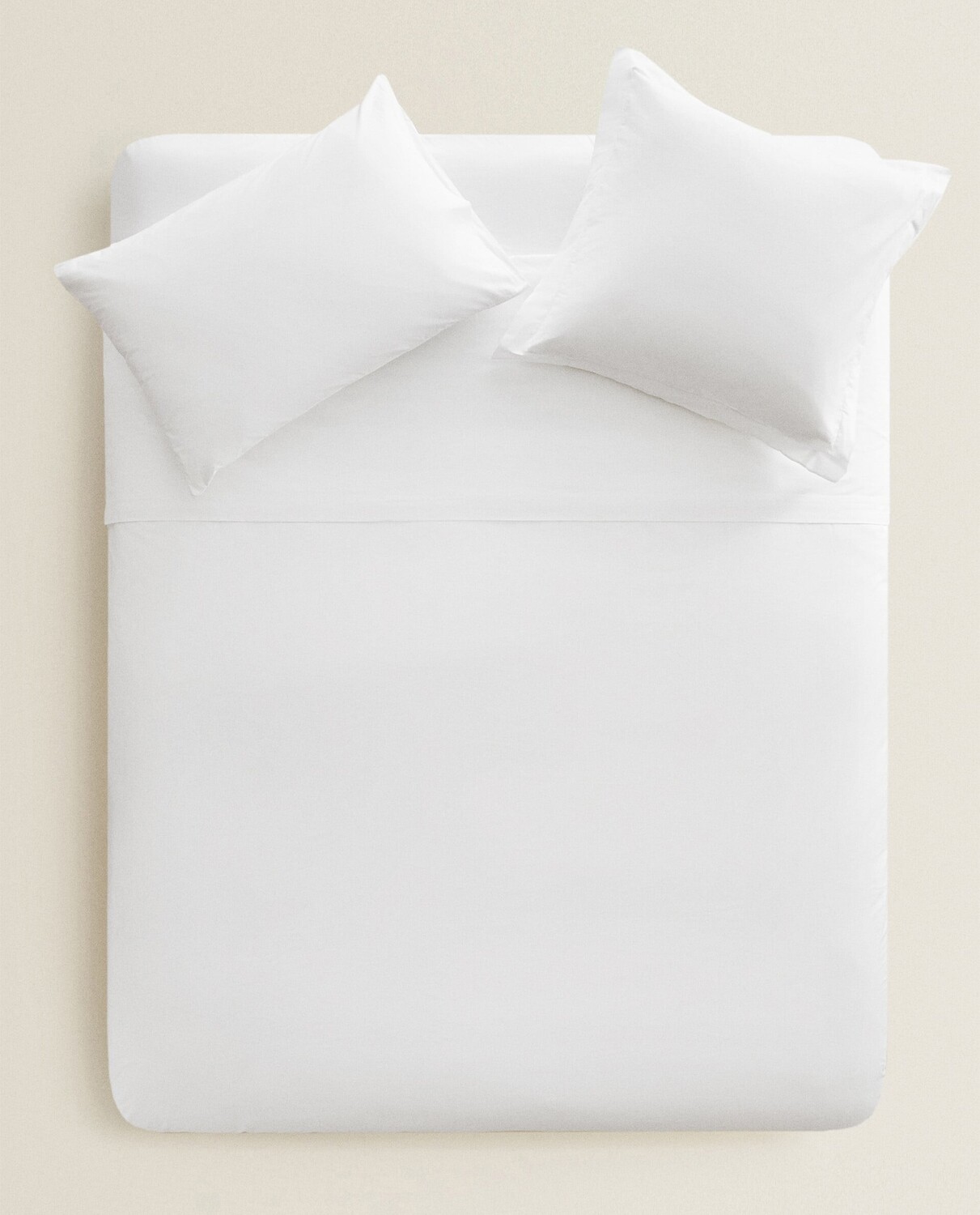 

Пододеяльник Zara Home Cotton Percale Duvet, 500 нитей, белый