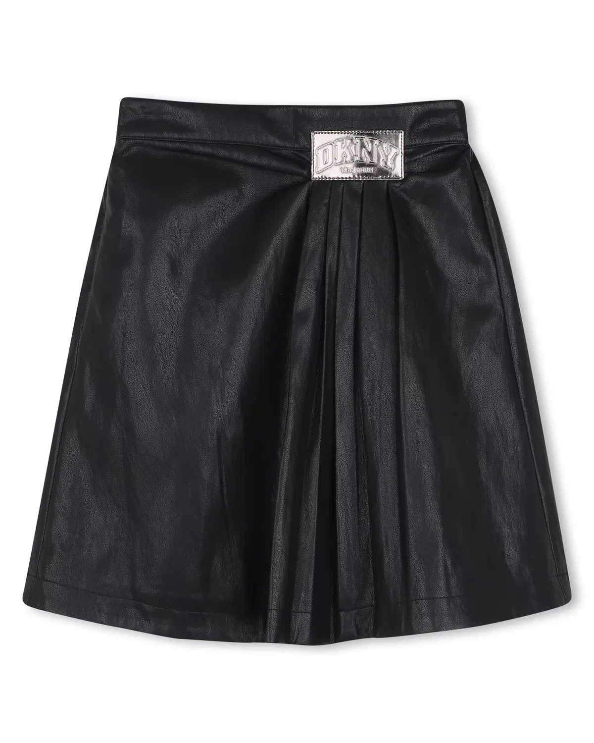 Детская юбка для девочек из кожзаменителя DKNY, Negro