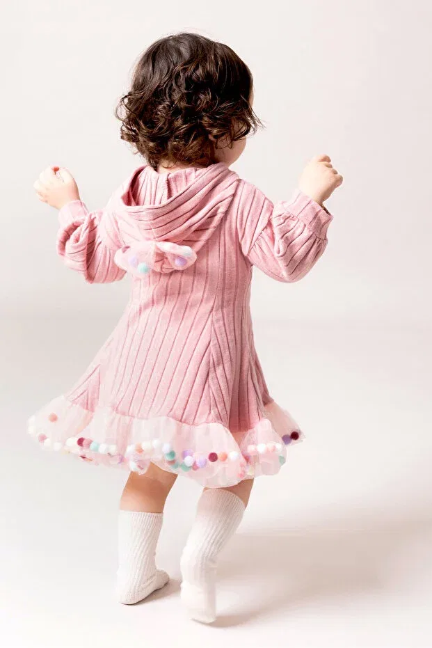 Детское платье для девочек хлопковое Babymod, Pink — фото 3