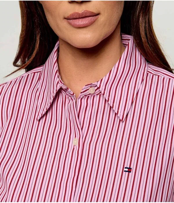 Женская рубашка с длинным рукавом Tommy Hilfiger, Rosa — фото 4