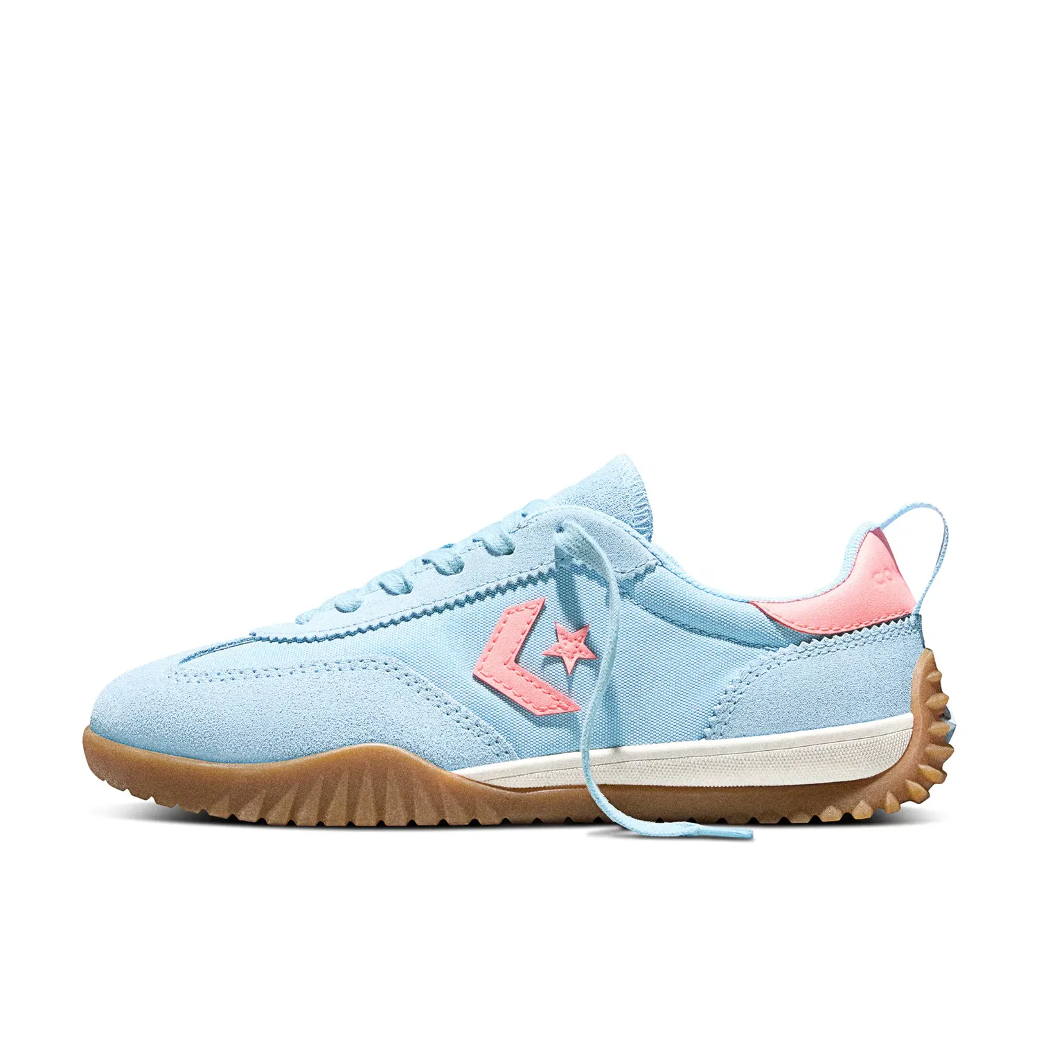 Детские кроссовки для мальчиков с верхом из нейлона Run Star Trainer Seasonal Color Converse, Azul Celeste — фото 3