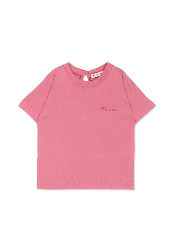 Футболка с пуговицами Marni Pink, розовый