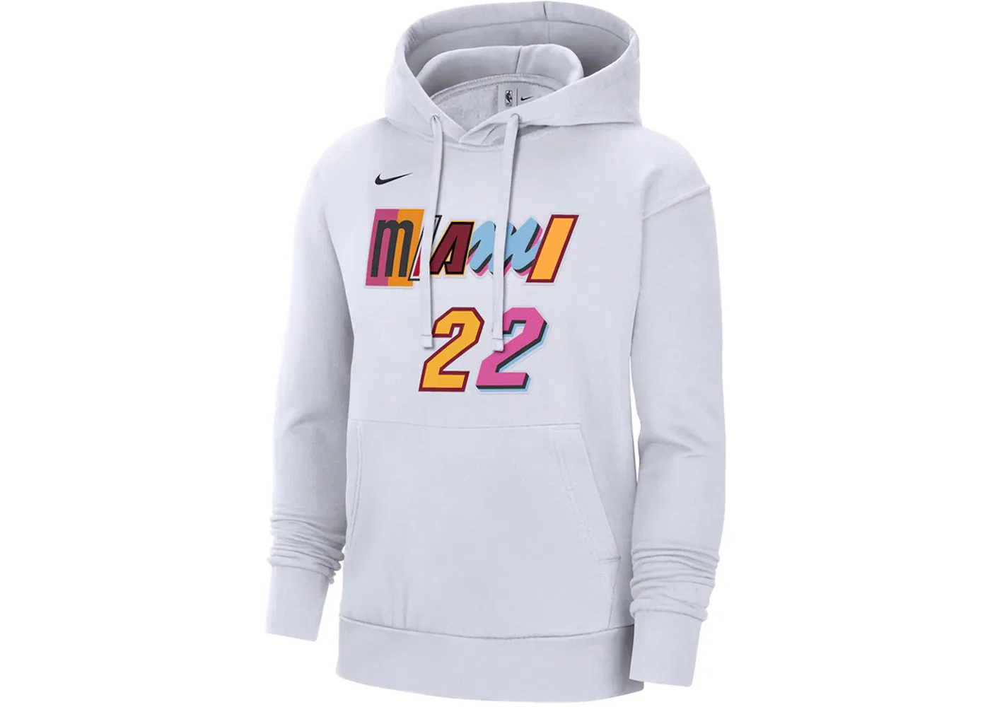 Мужская толстовка с длинным рукавом Nike NBA Miami Heat Jimmy Butler City Edition Fleece Pullover Hoodie, Heather Grey