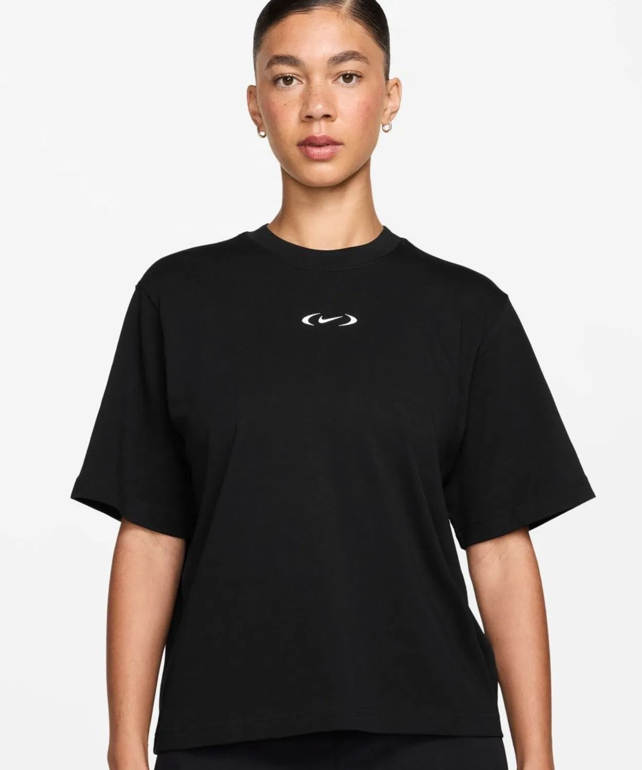Женская футболка с коротким рукавом NIKE NSW CLSC BXY SPD S/S, Черный — фото 4