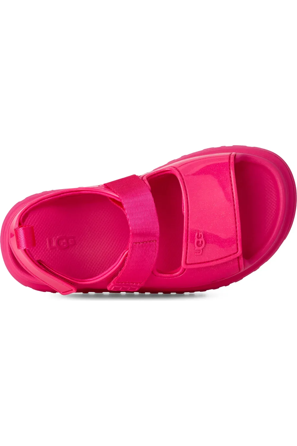 Детские сандалии платформа с блестками Goldenglow UGG, Deep Coral — фото 4