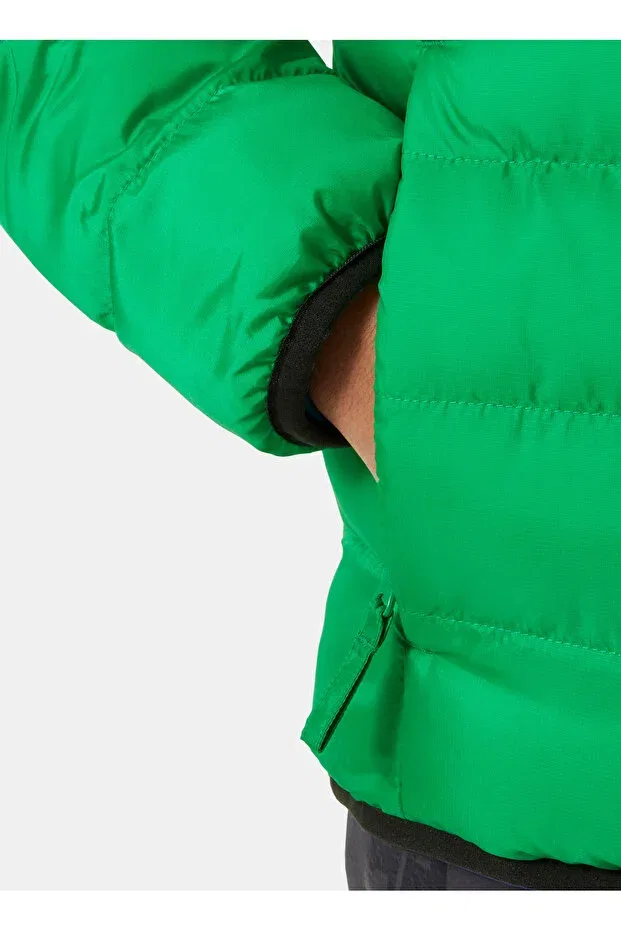 Детское пальто для мальчиков с принтом Helly Hansen, Зеленое — фото 3