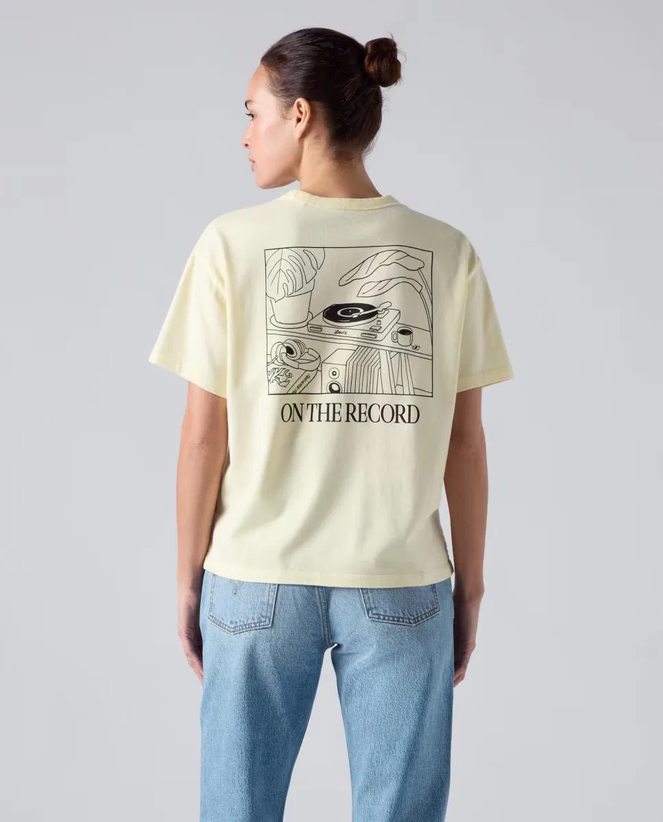 Женская футболка с коротким рукавом, Levi's, желтый — фото 2