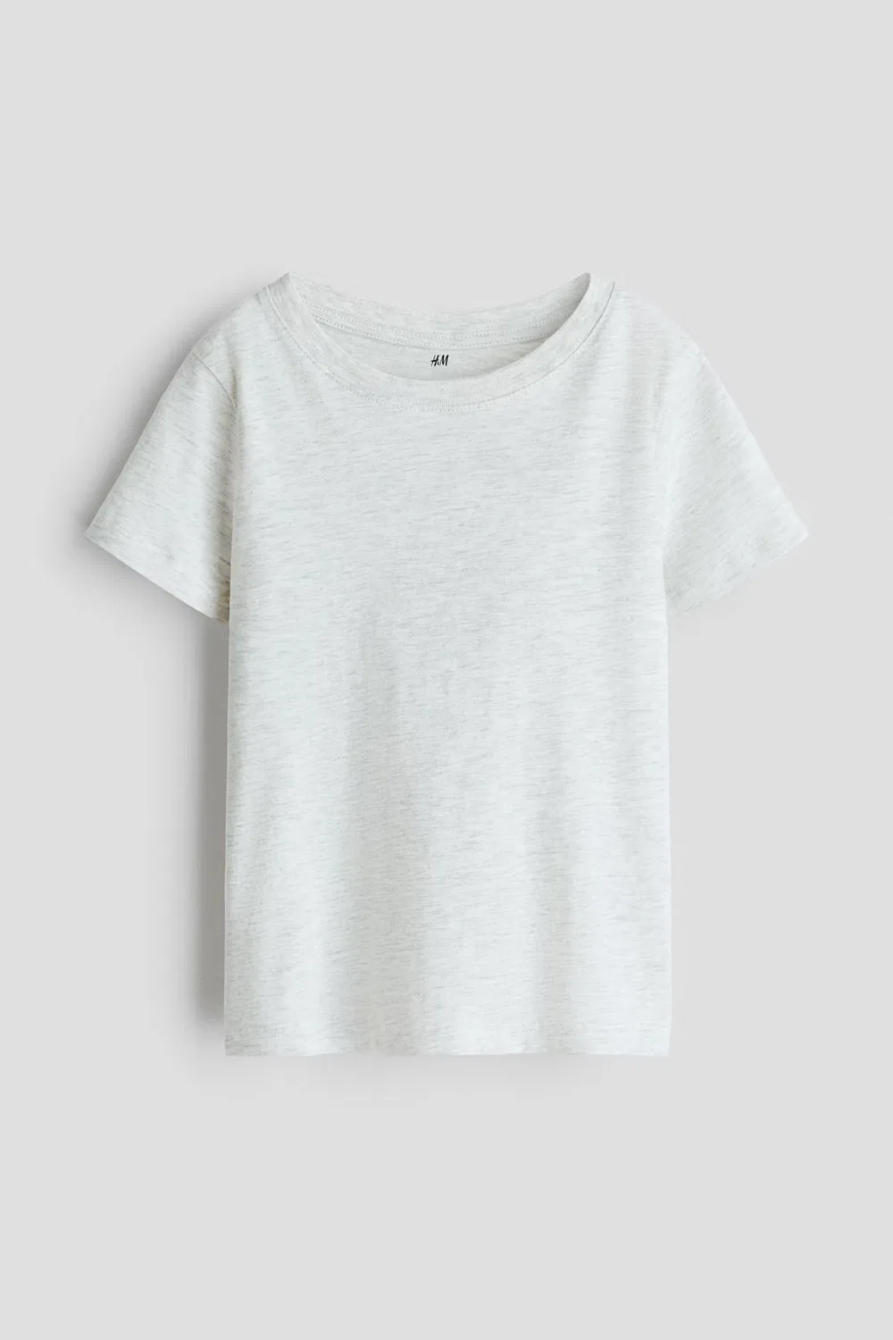 Хлопковая футболка H&M, Hellgraumeliert