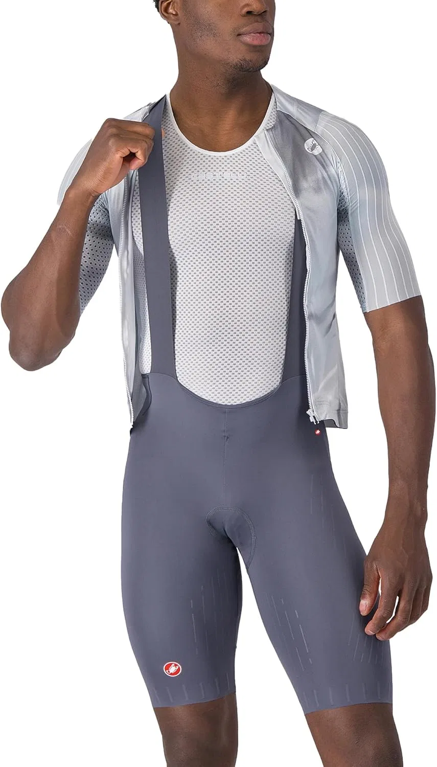 Мужские велошорты CASTELLI Free Aero Race S, аэродинамическая одежда для шоссейного велоспорта, профессиональная подушка для седла, предназначенная для езды на велосипеде и гонок высшего уровня, Smoky Gray