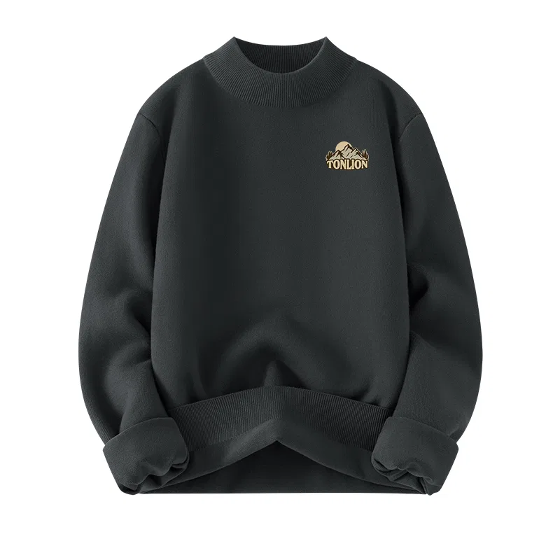 Детский свитер с высоким воротником Tonlion, Deep Gray