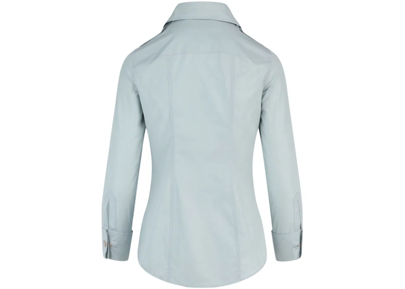 Женская рубашка с длинным рукавом из хлопка Gucci, Blue — фото 2