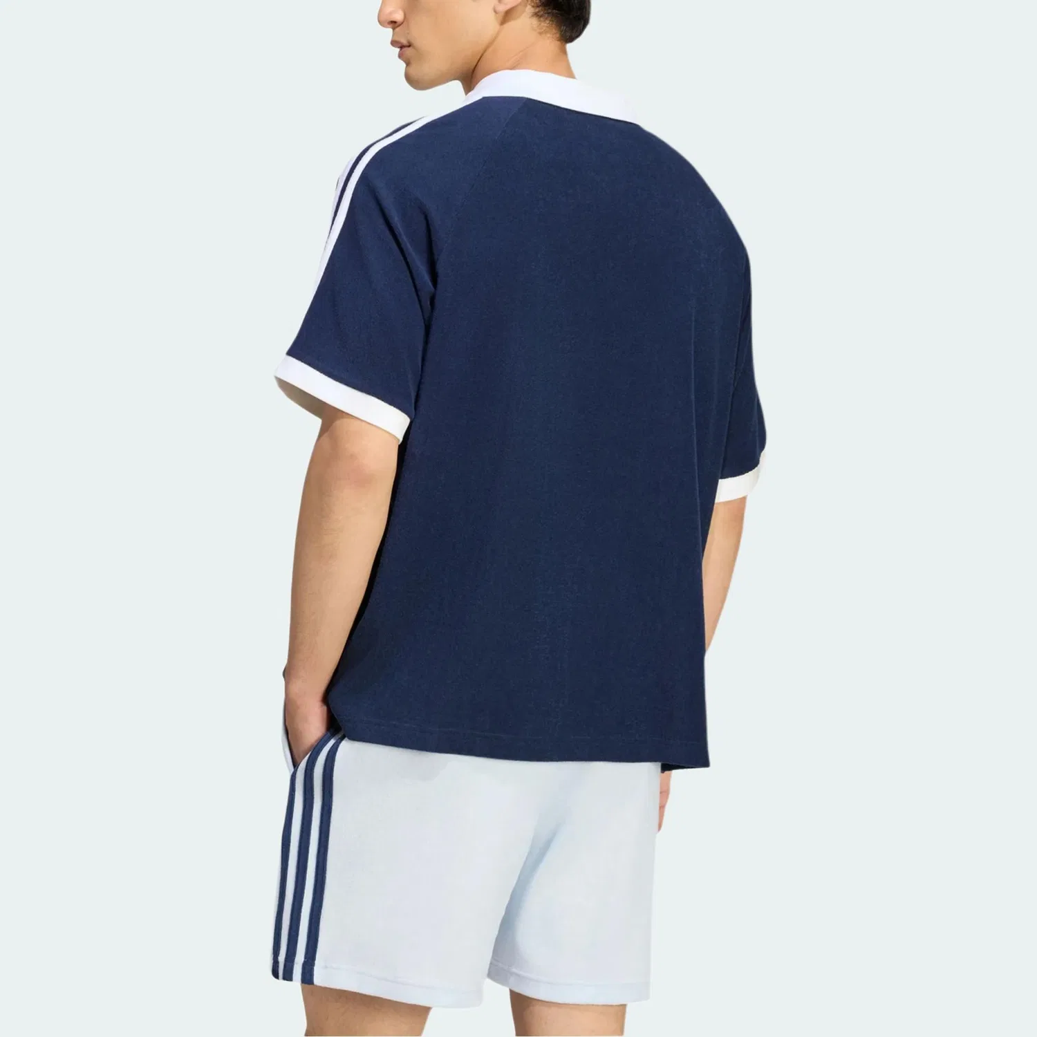 Унисекс поло Adidas Originals Dark Indigo — фото 4