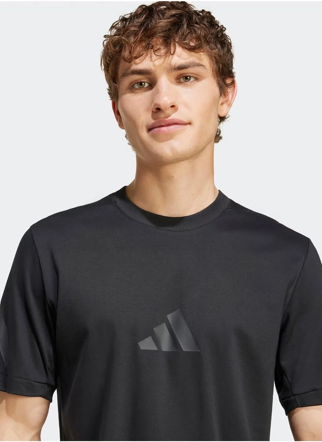 Футболка с принтом Z.N.E. Adidas, черный — фото 3