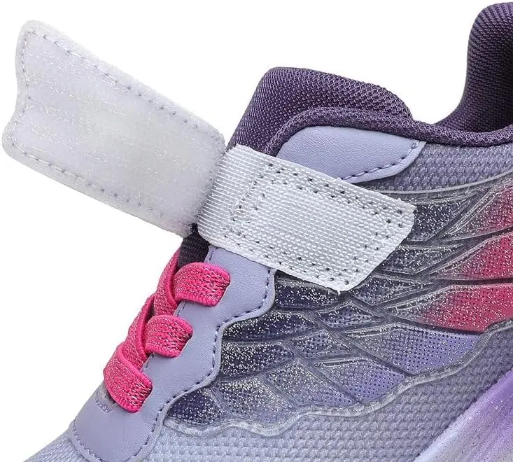 Детские кроссовки для девочек с принтом GEERX, Lavender Pink — фото 2