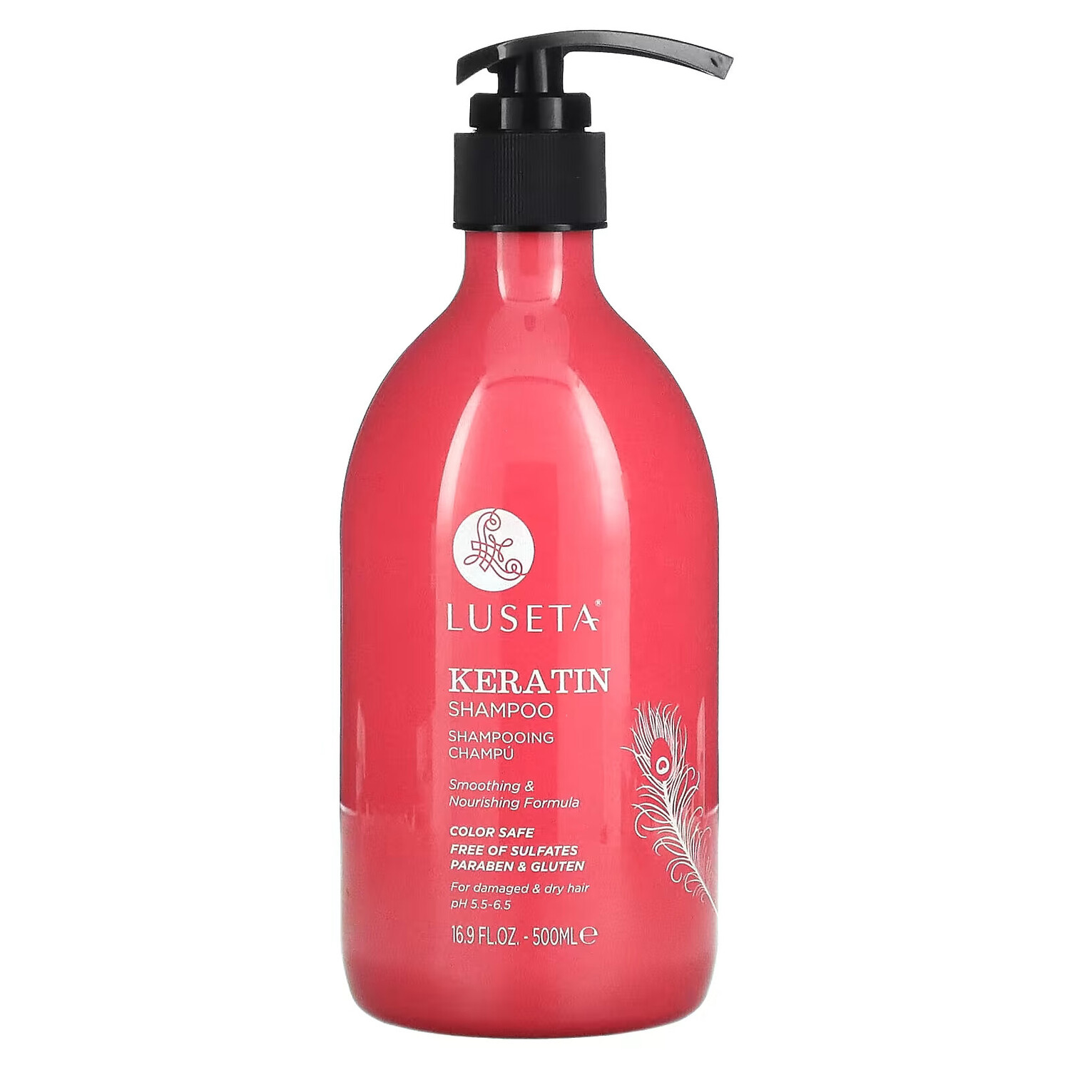 

Luseta Beauty, Keratin, шампунь, 500 мл (16,9 жидк. унции)