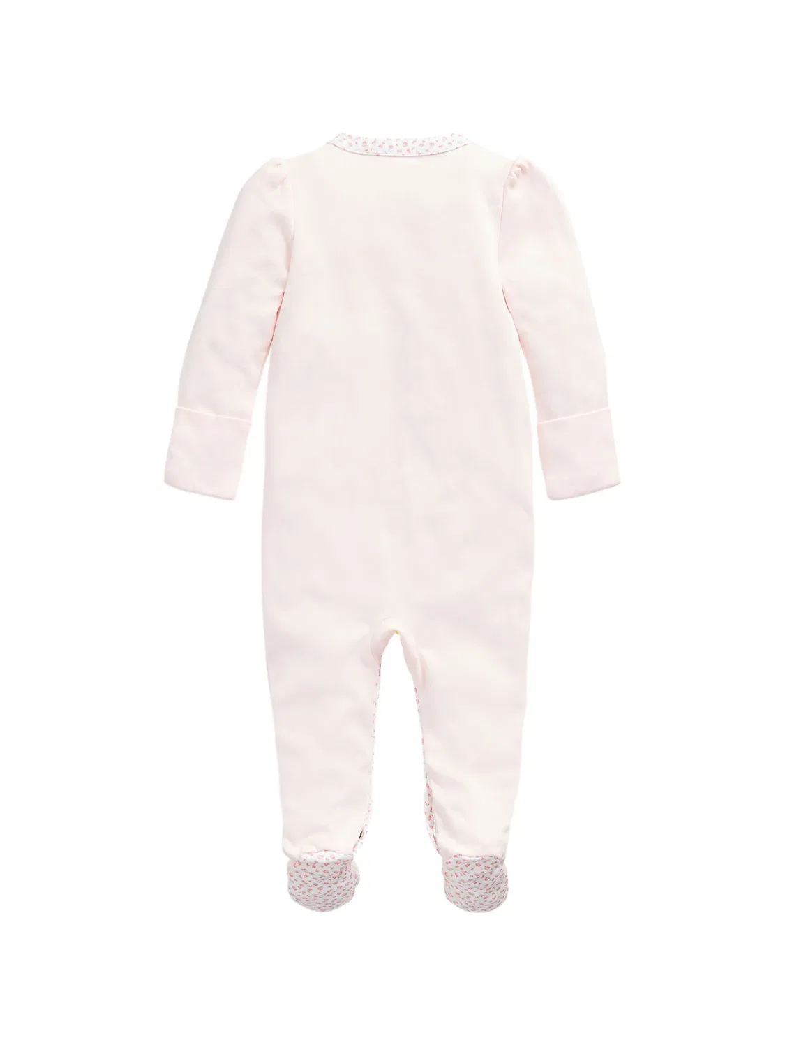 Комплект для новорожденного с вышитым логотипом Polo Ralph Lauren Kids, розовый — фото 2