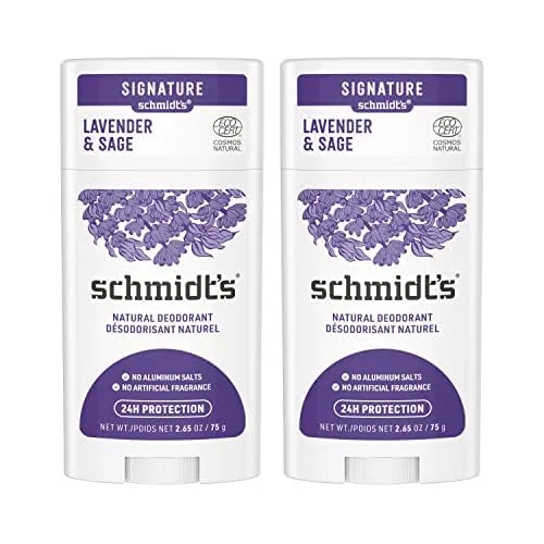 Дезодорант-крем Lavender & Sage, Schmidt's, набор 2 шт., 75 мл