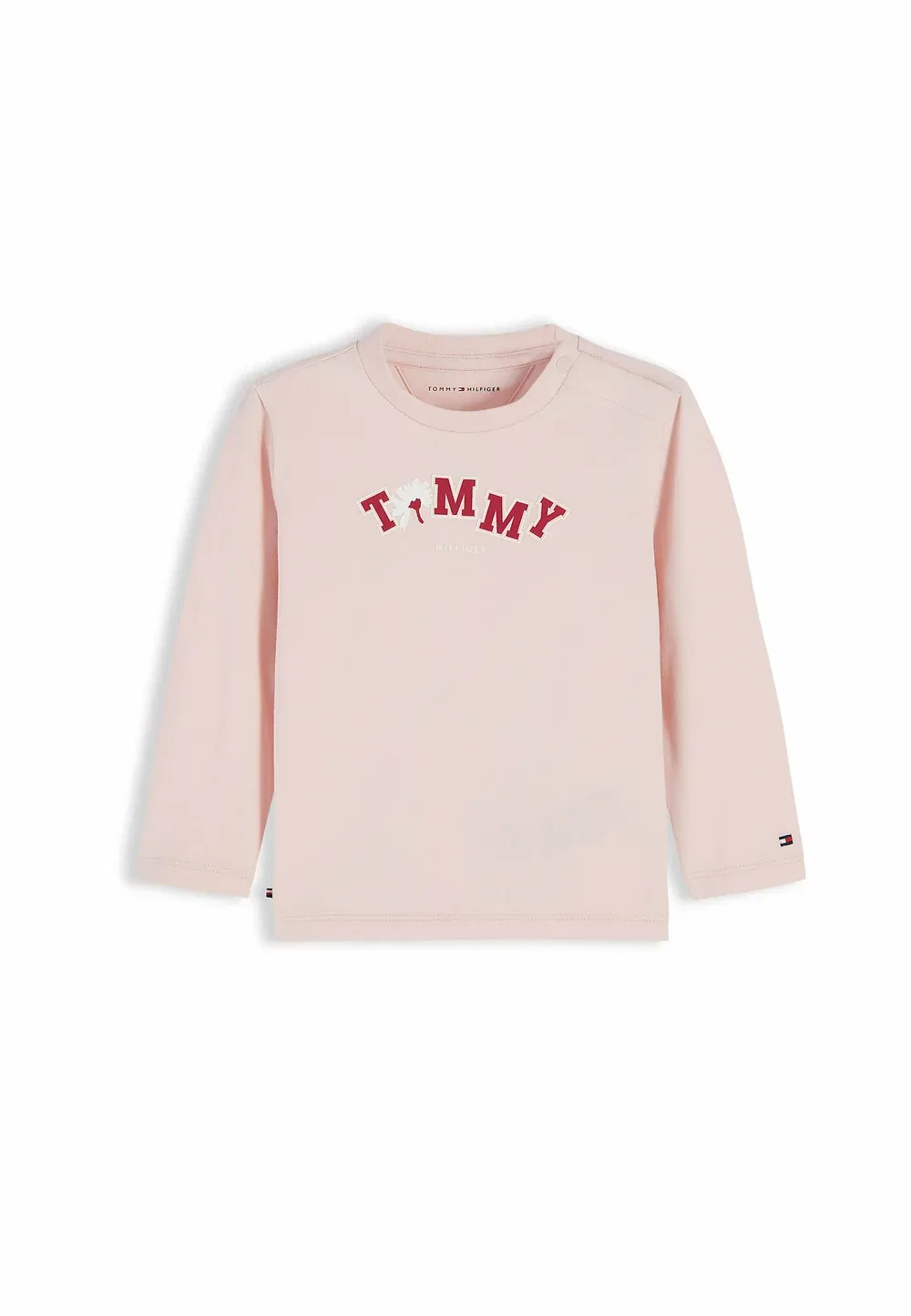 Футболка с длинными рукавами и логотипом, унисекс - топ с длинными рукавами Tommy Hilfiger, Whimsy Pink