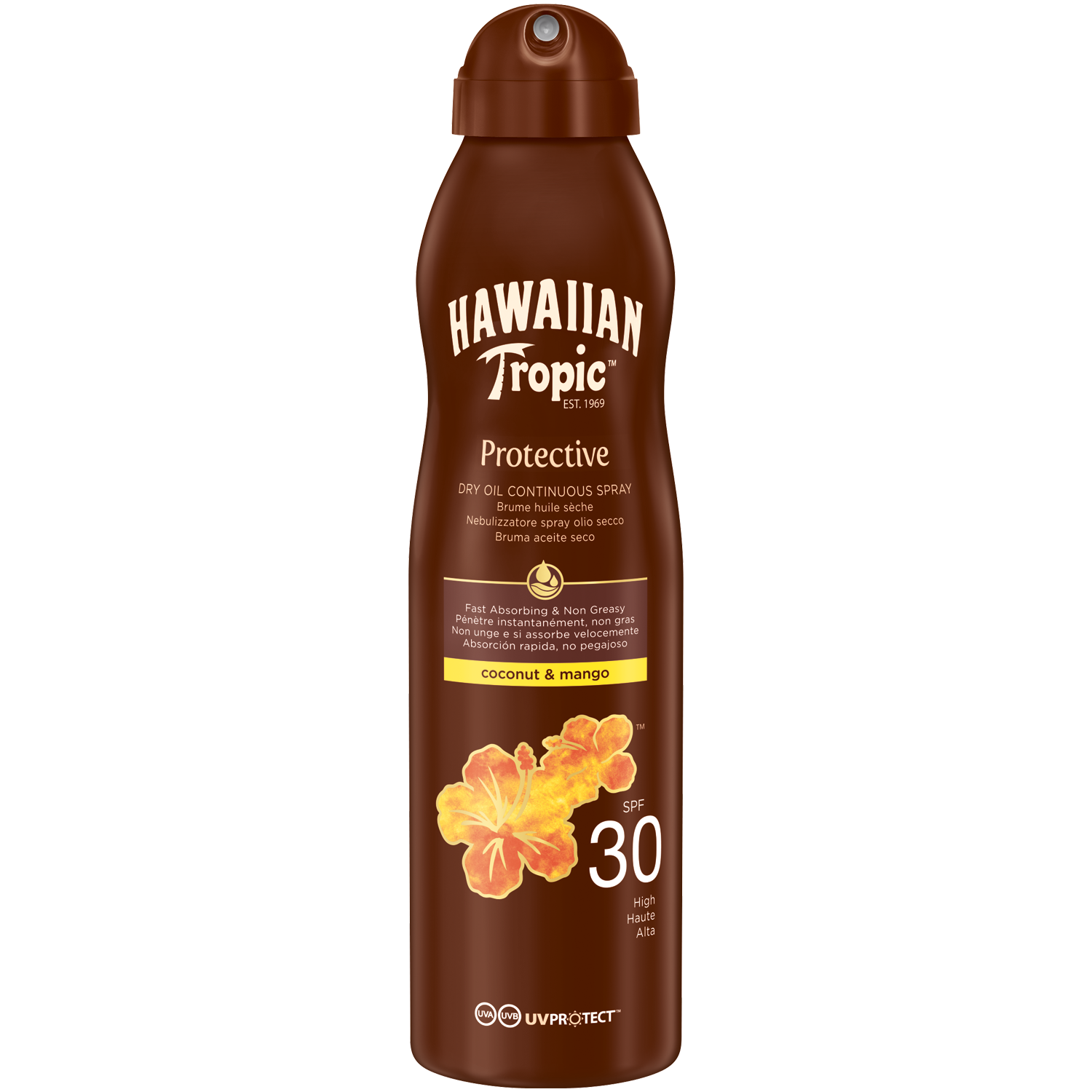 Hawaiian Tropic Protective масло-спрей для загара SPF30, 180 мл - фото