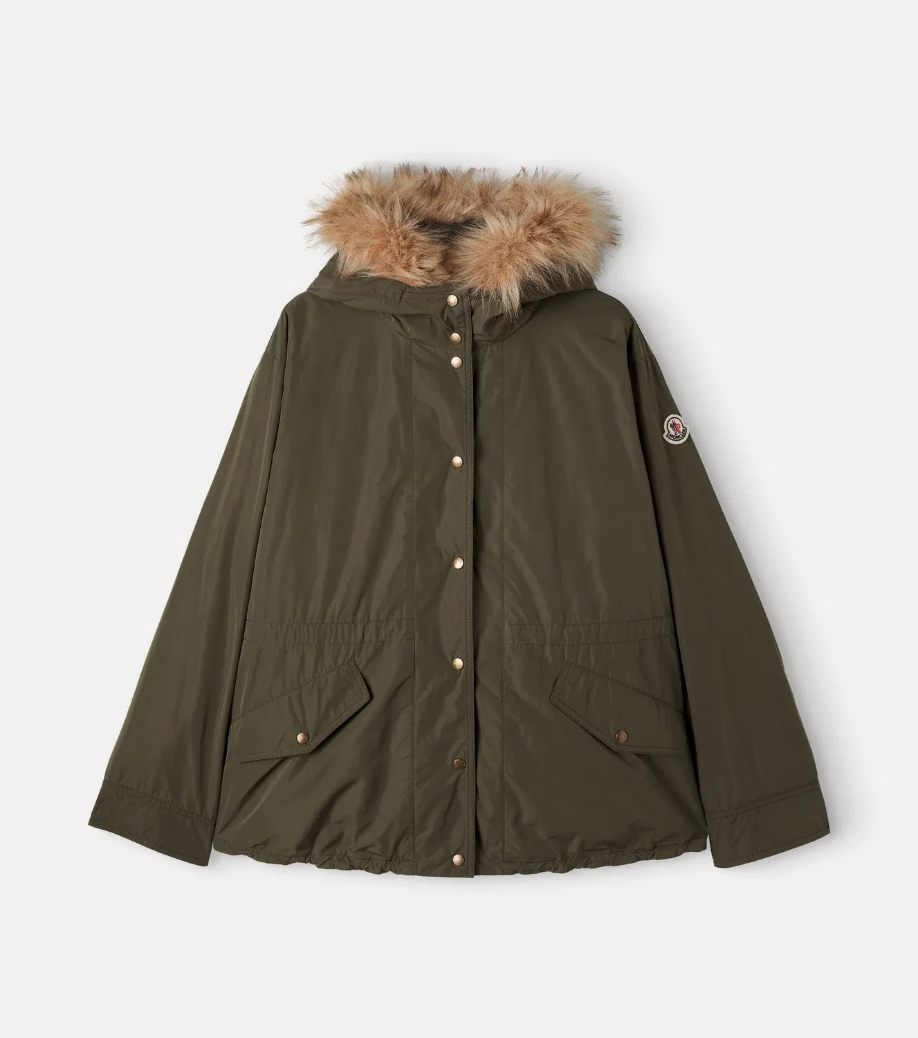 Легкая куртка с гусиным пухом Moncler Enfant, зеленый