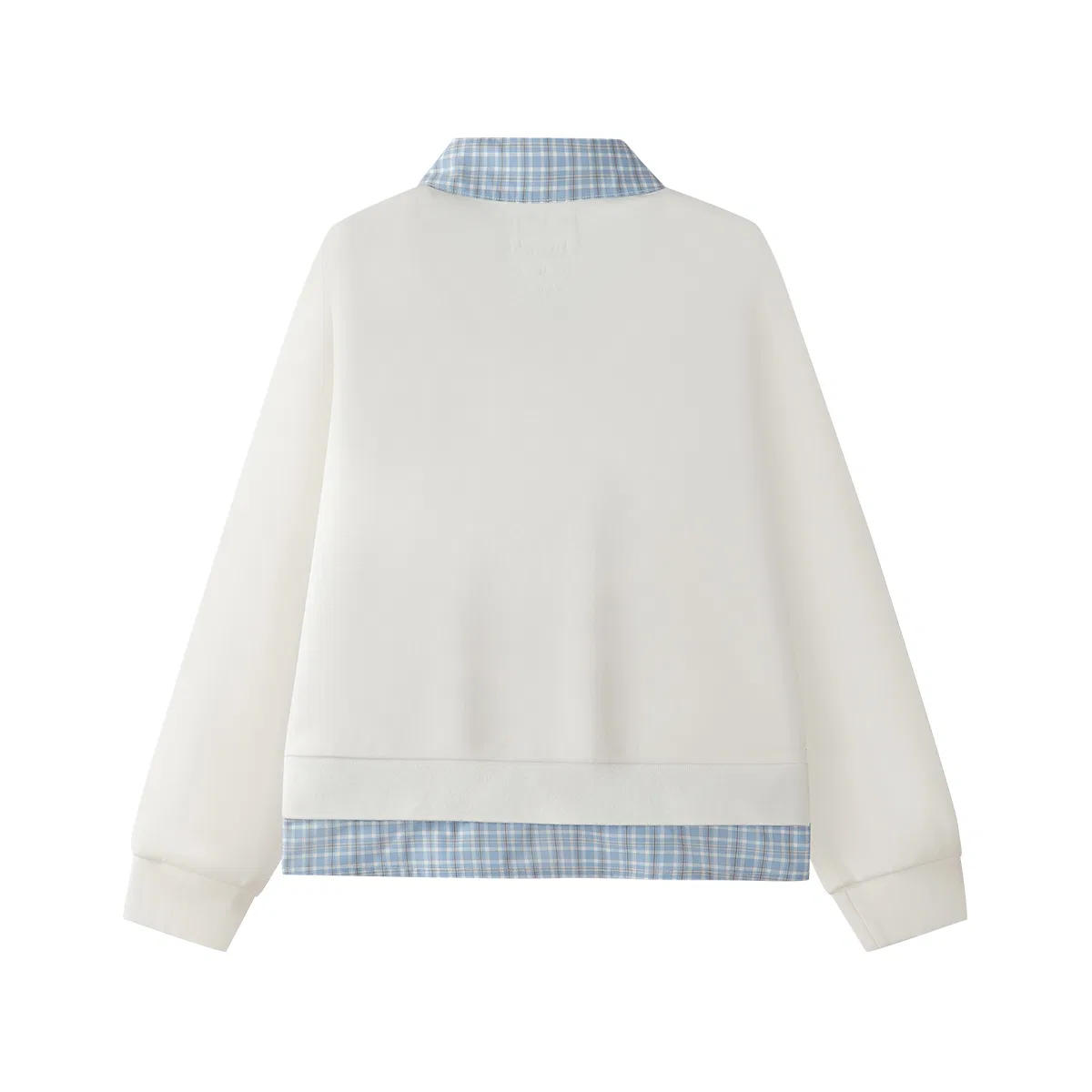 Детский свитшот с воротником, умеренной растяжимости, Cloud White, FILA KIDS — фото 3