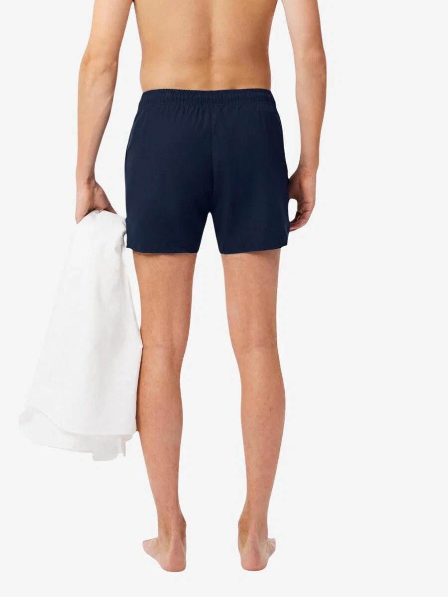 Пляжные шорты LACOSTE 'MH6270-00' темно-синего цвета — фото 4