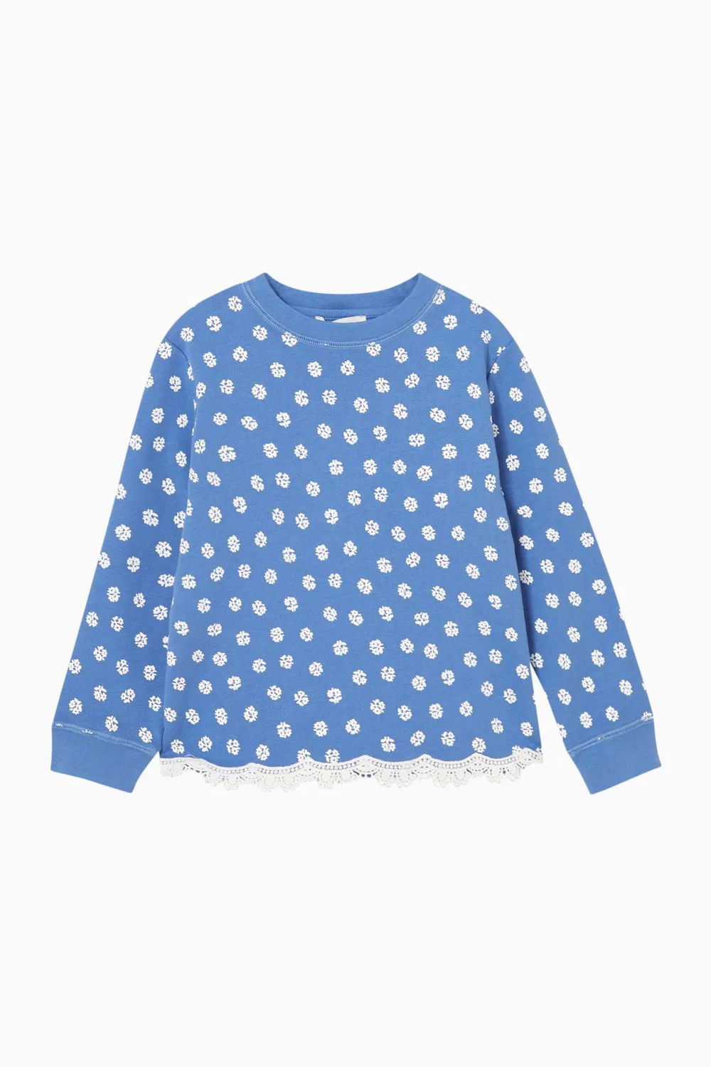 Свитшот хлопковый с цветочным принтом Stella McCartney