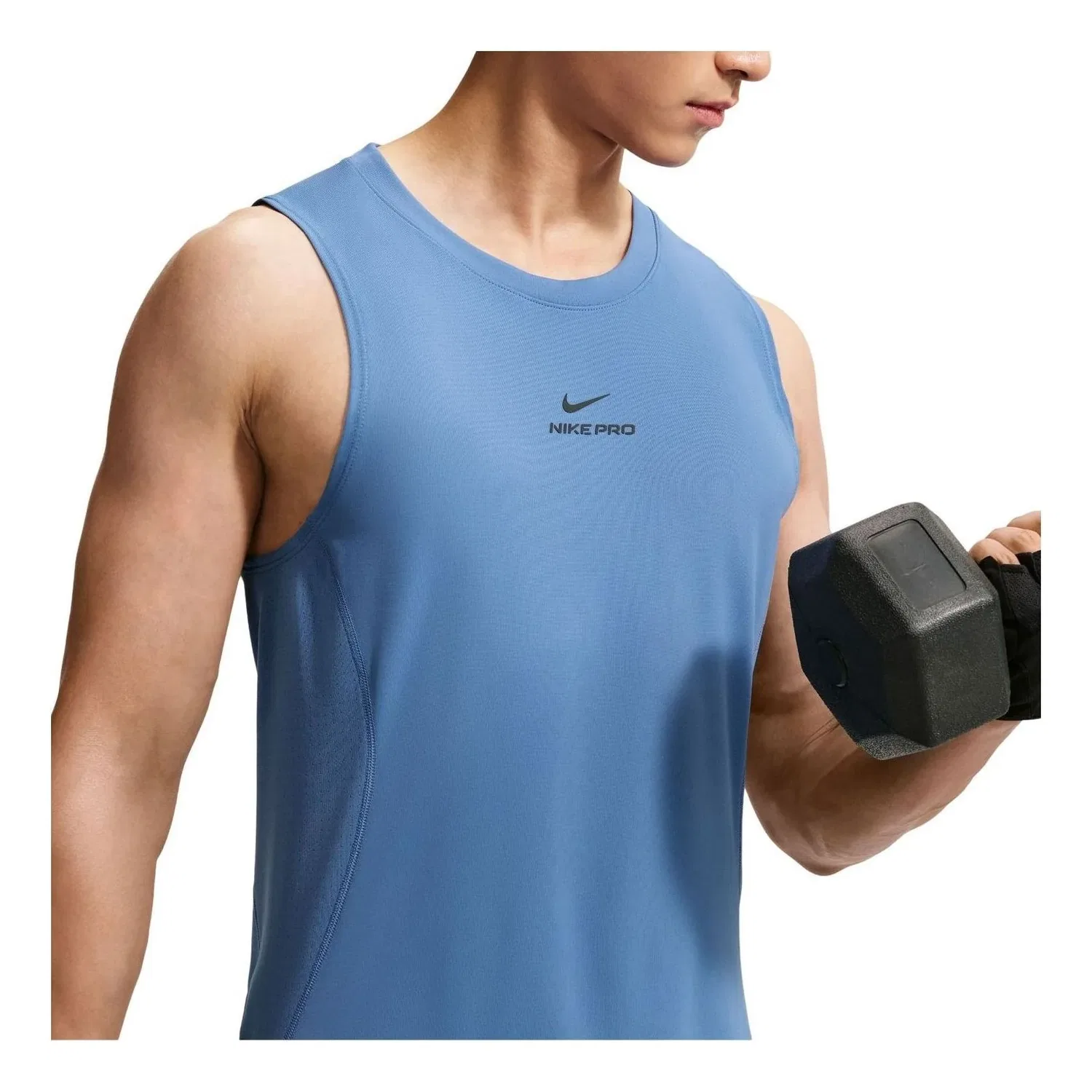 Мужская футболка для тренировок Pro Dri-FIT Tank 'Indigo Storm Black' Nike, Indigo Storm/Black