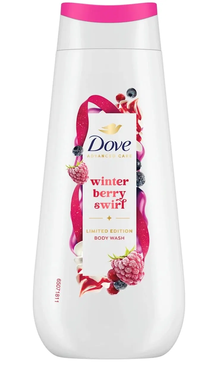Гель для душа Dove Advanced Care Winter Berry Swirl, 12 шт по 225 мл