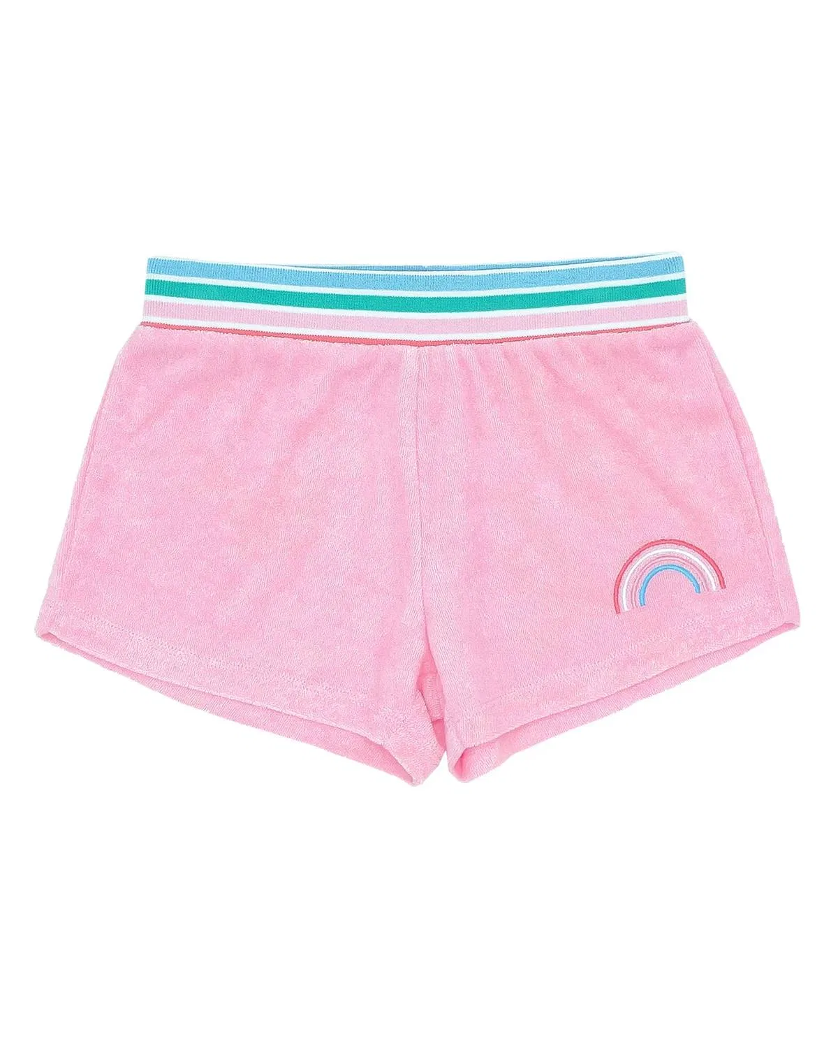 Детские шорты с вышивкой радуги Rivi feather 4 arrow, Fairy Tale Pink