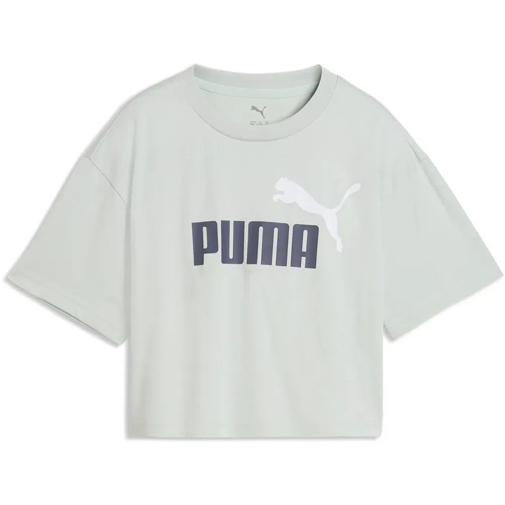 Футболка с коротким рукавом Essential Logo Puma, зеленый — фото 3
