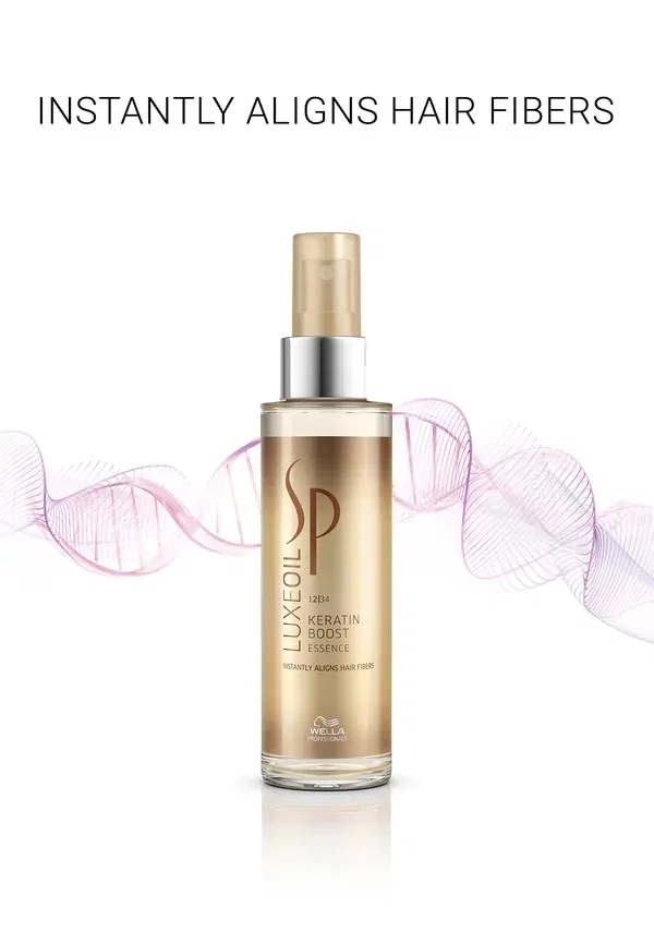 Спрей для волос с кератином Luxeoil Keratin Boost Essence Wella 100 мл — фото 3