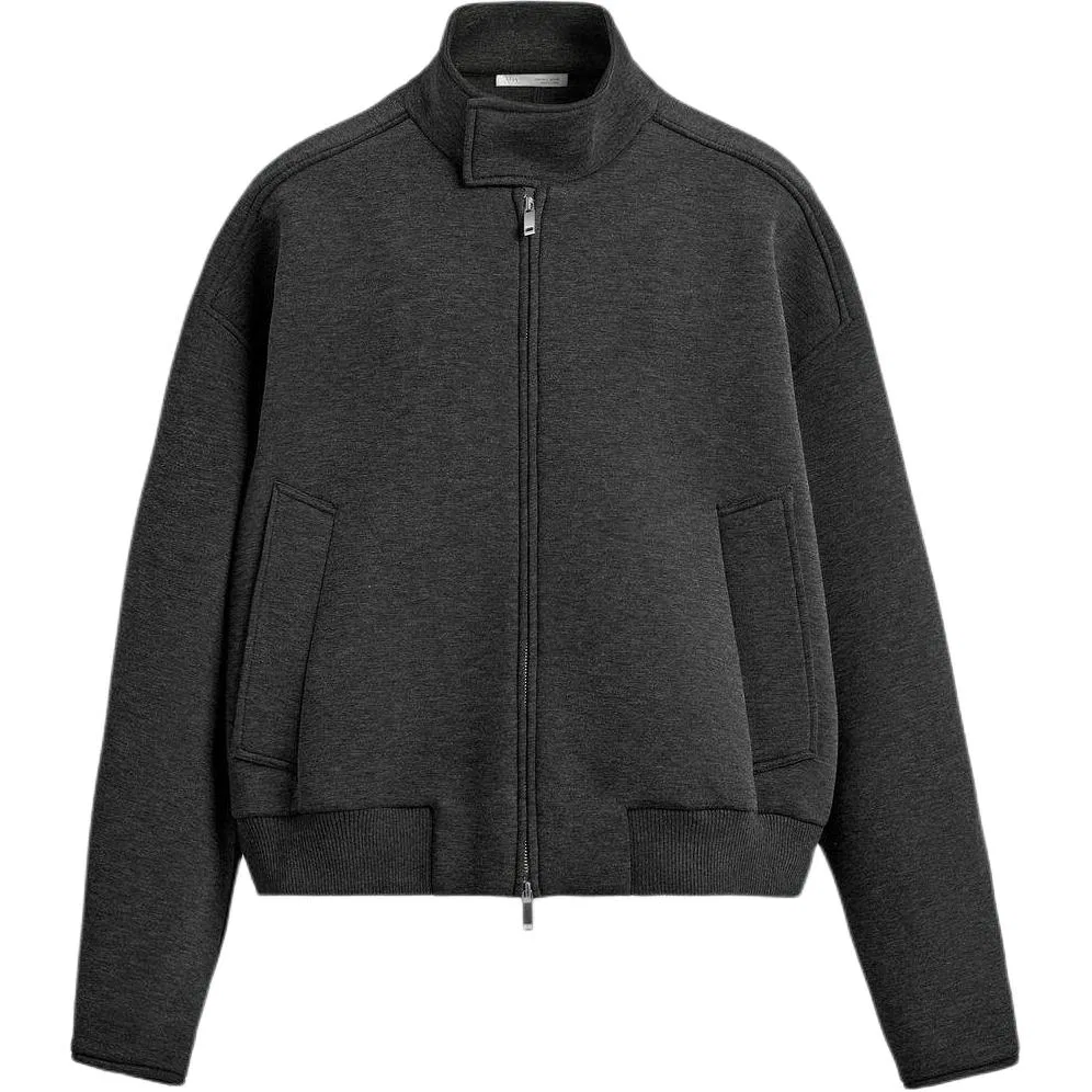 Мужская куртка с воротником-стойкой ZARA, Dark Gray